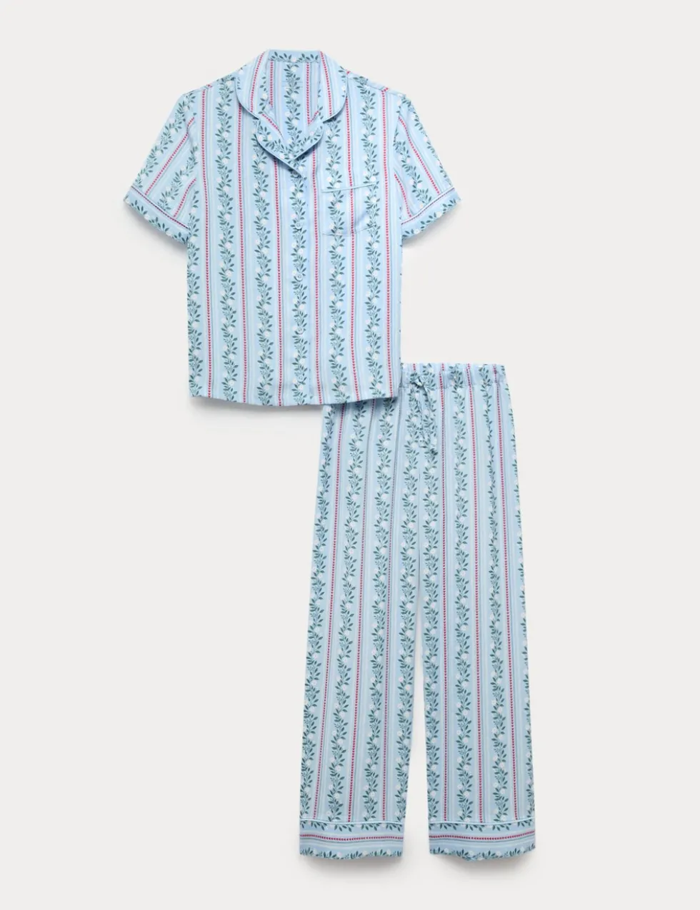 Floral Satin Pyjamas (6-16 Yrs)