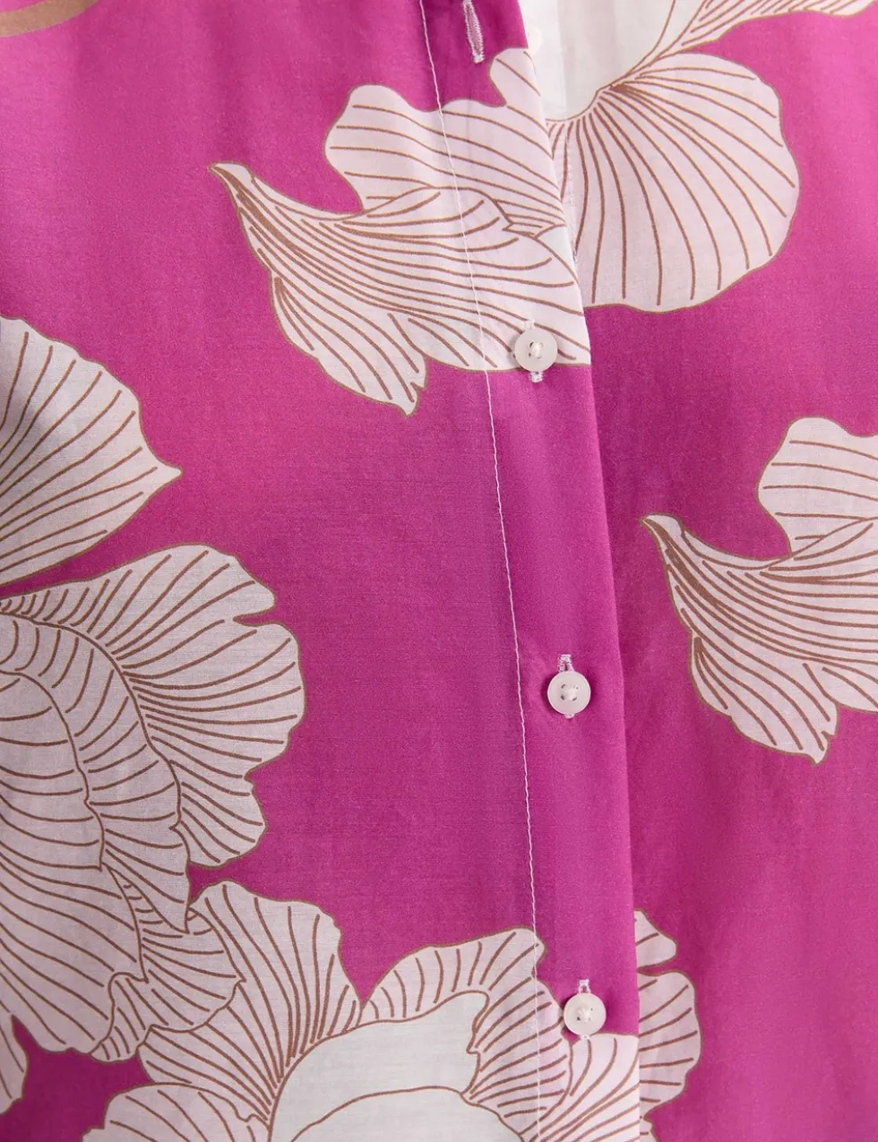Floral Shirt with Silk