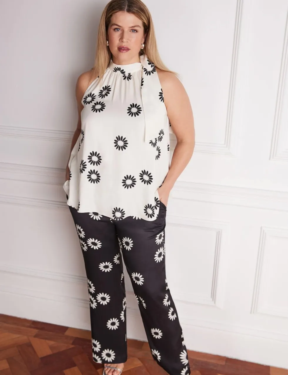 Floral Straight Leg Trousers