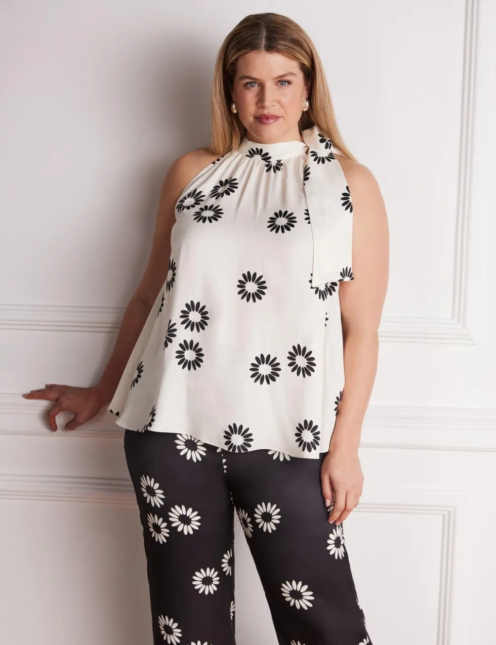 Floral Straight Leg Trousers