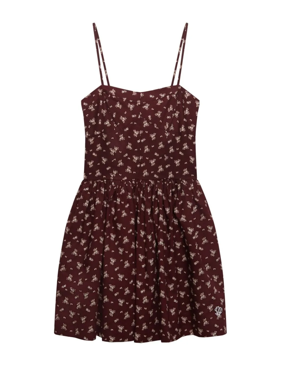 Floral Sweetheart Neck Cami Mini Dress