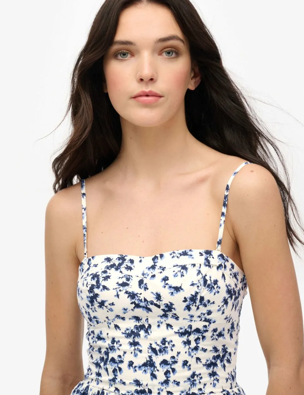 Floral Sweetheart Neck Cami Mini Dress