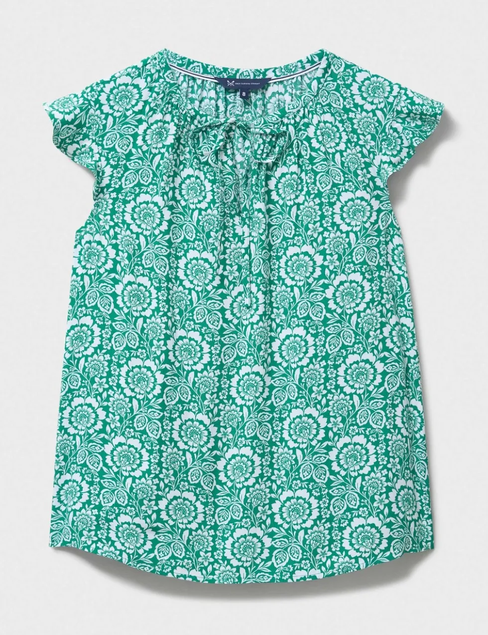 Floral Tie Neck Blouse