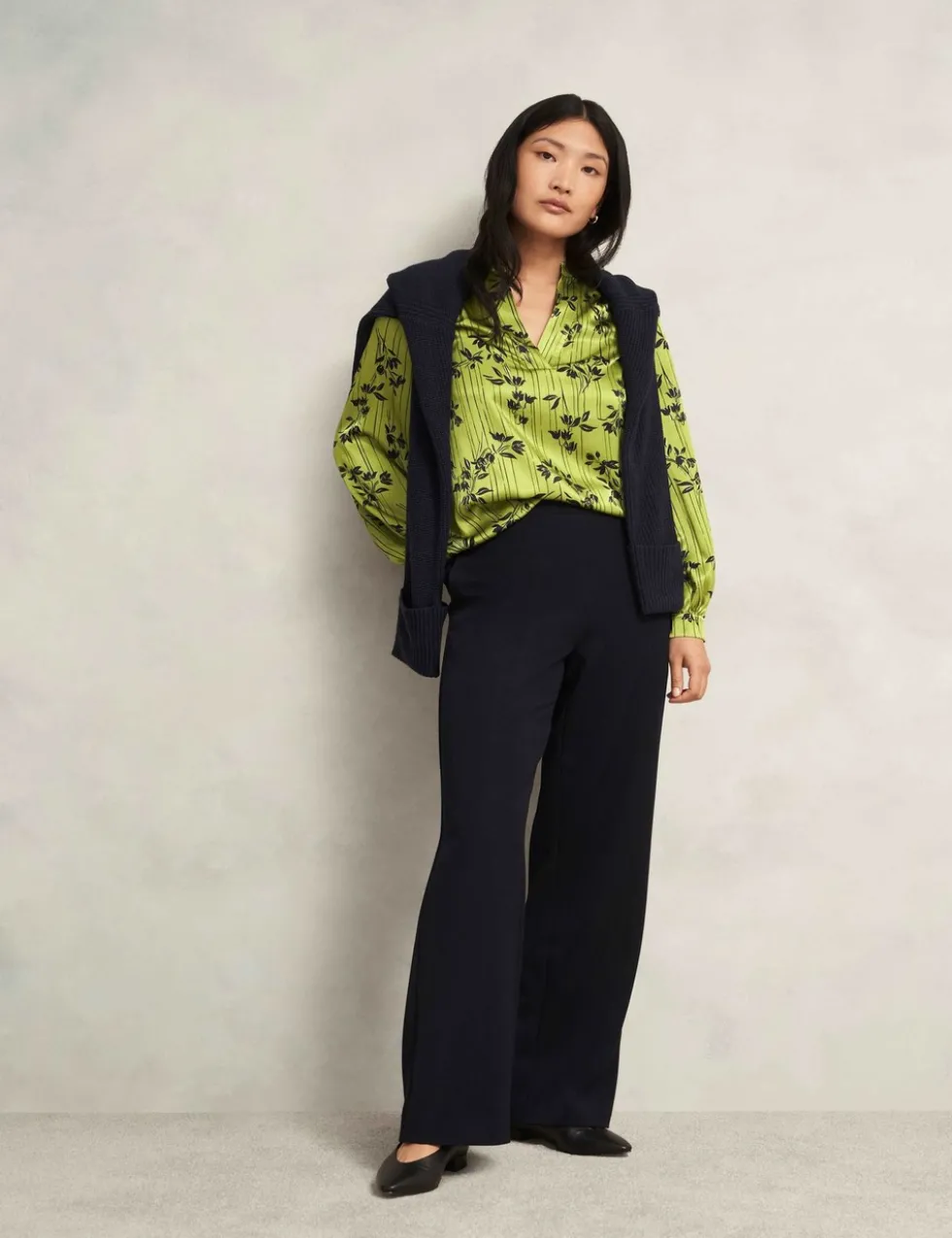 Floral V-Neck Blouse