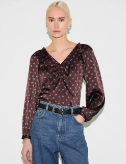 Floral V-Neck Blouse