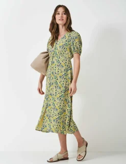 Floral V-Neck Maxi Tea Dress