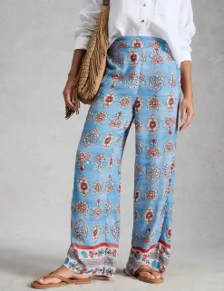 Floral Wide Leg Trousers