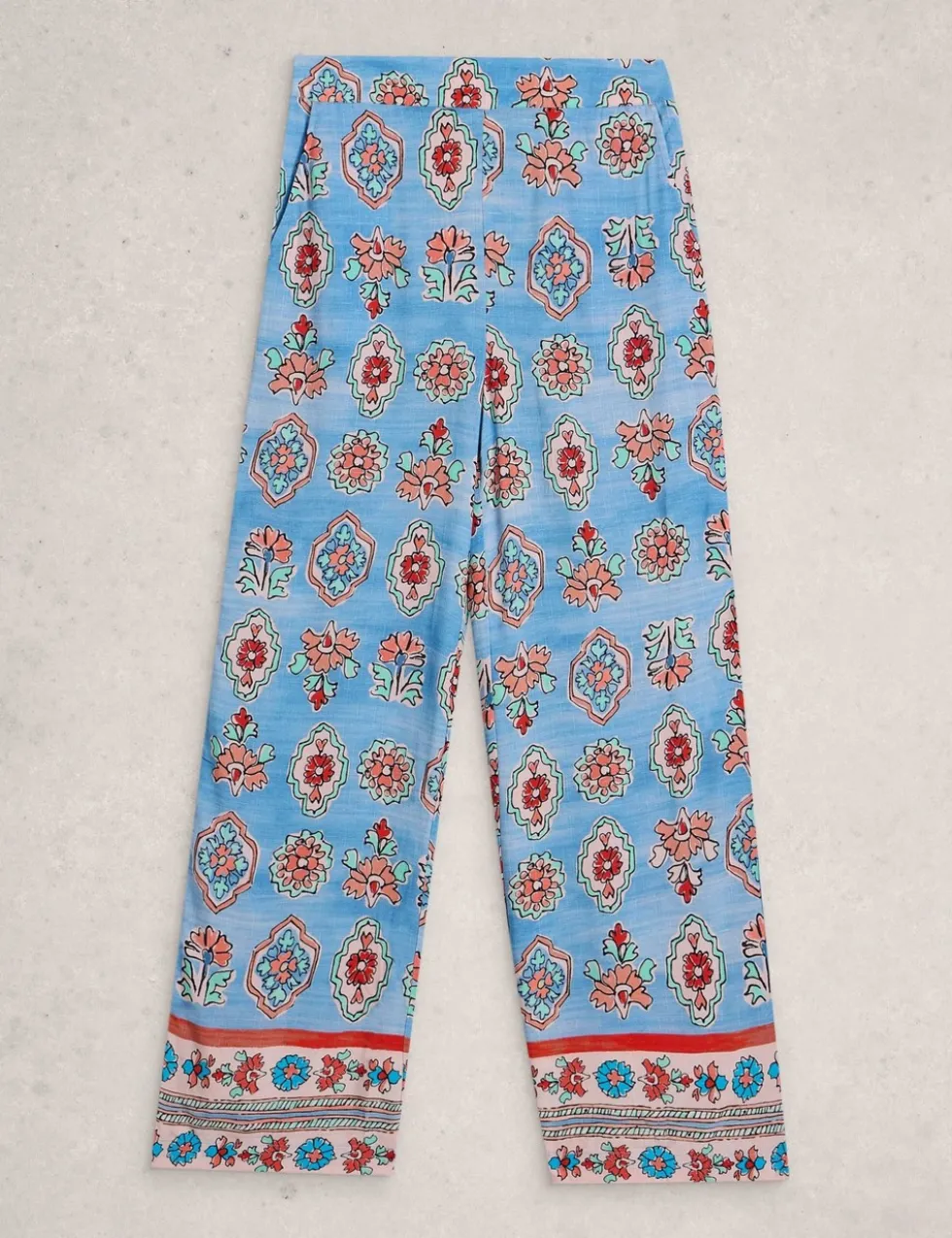 Floral Wide Leg Trousers