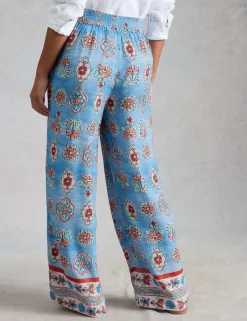 Floral Wide Leg Trousers