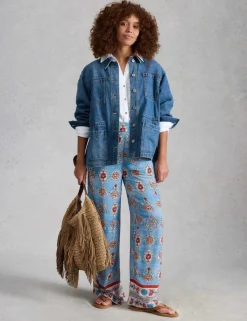 Floral Wide Leg Trousers