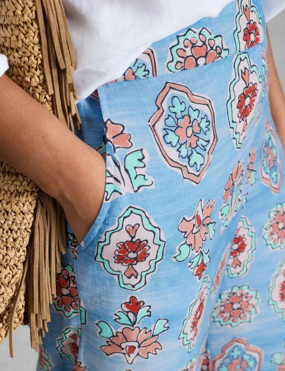 Floral Wide Leg Trousers