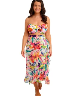 Floral Wired Padded Bandeau Bikini Top