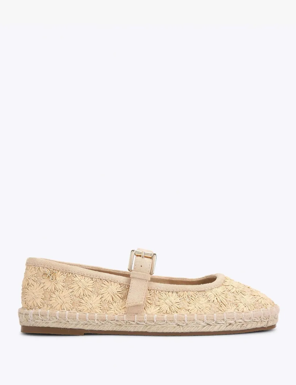 Floral Woven Flat Mary Jane Ballet Pumps