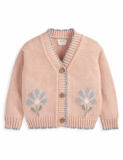 Flower Scallop Cardigan (0-3 Yrs)