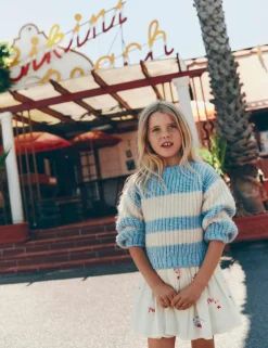 Fluffy Striped Jumper (2-8 Yrs)