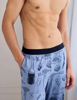 Food and Drink Print Pyjama Bottoms