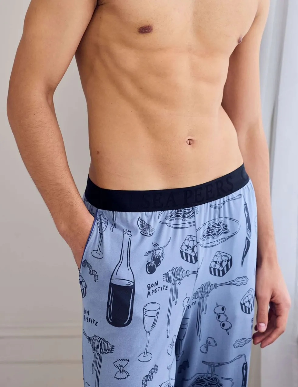 Food and Drink Print Pyjama Bottoms