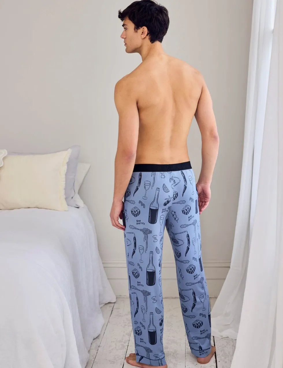 Food and Drink Print Pyjama Bottoms