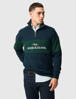 Foresters Peak Colour Block Half Zip Sweatshirt