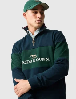 Foresters Peak Colour Block Half Zip Sweatshirt