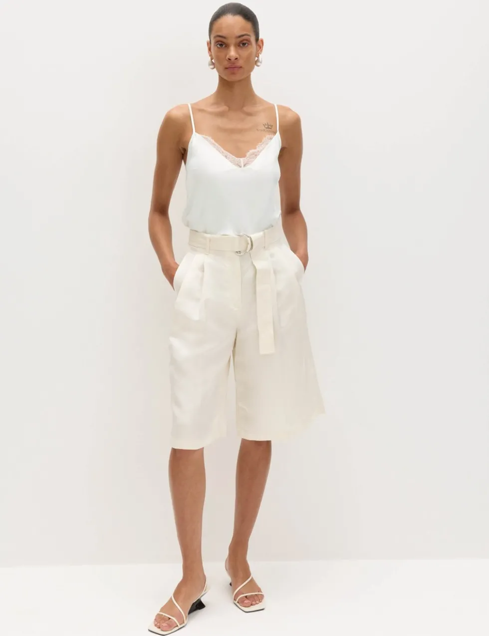 Forget Me Not Satin & Lace Cami top