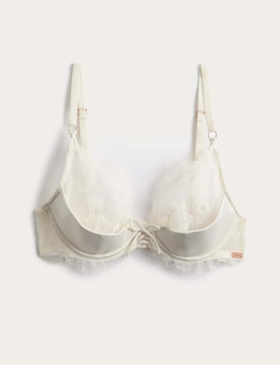 Forget Me Not Satin Wired Plunge Bra (A-E)