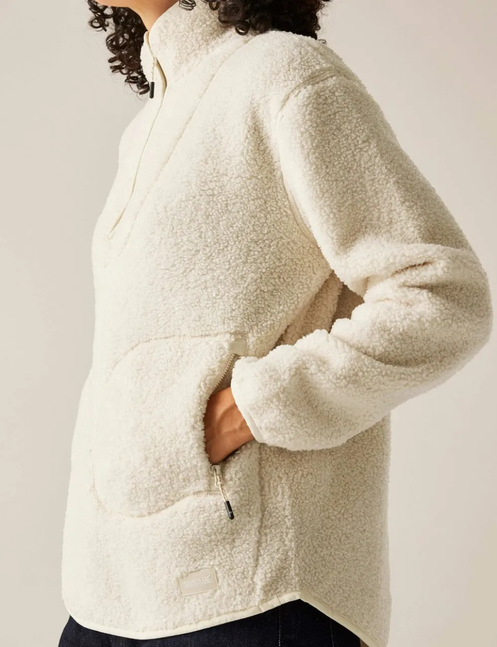 Frankie Borg Funnel Neck Half Zip Fleece