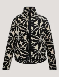 Frankie Floral Funnel Neck Fleece Jacket