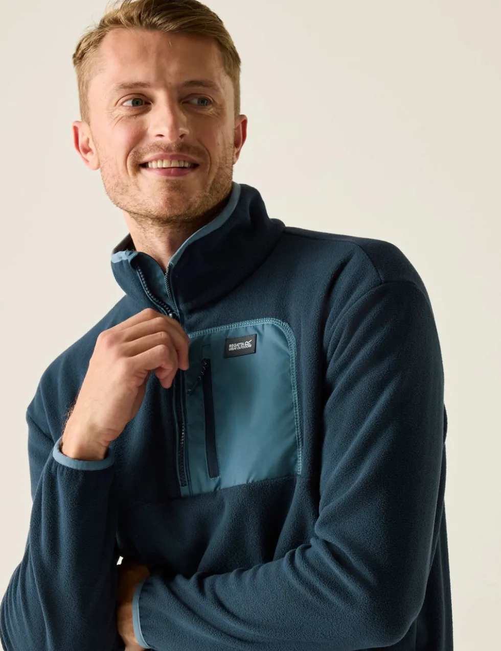 Frankie Funnel Neck Half Zip Fleece
