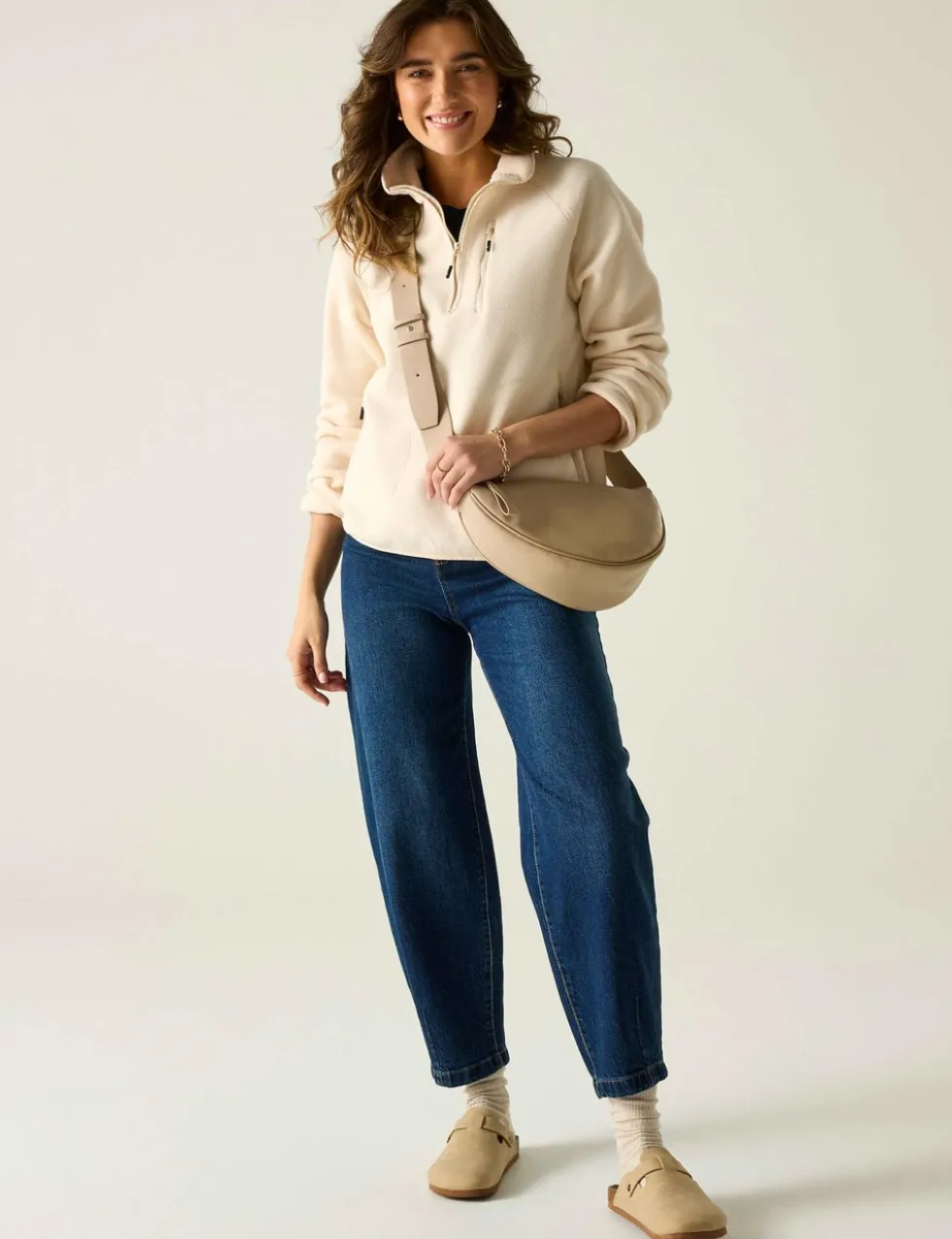 Frankie Half Zip Funnel Neck Fleece