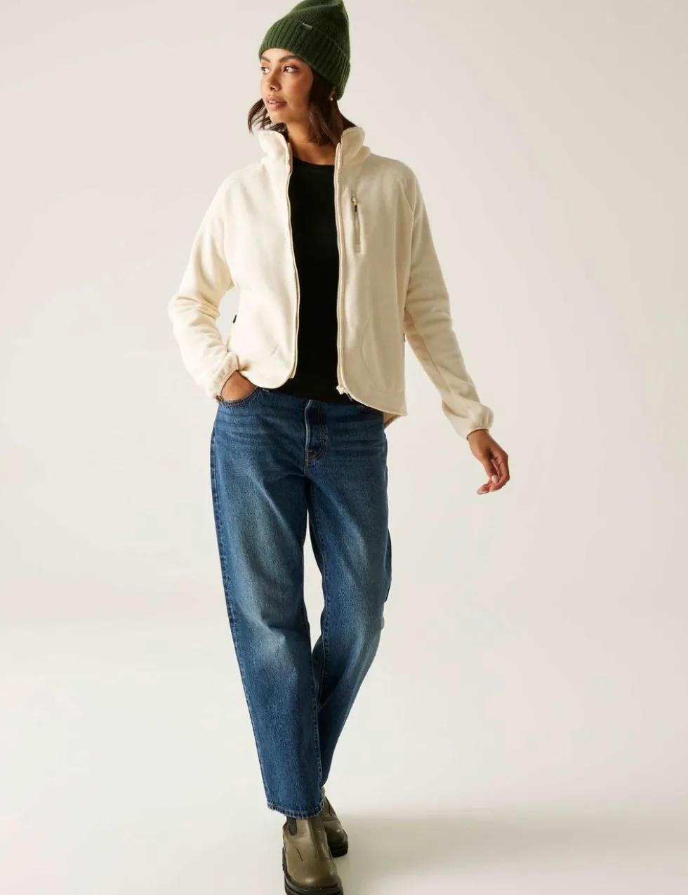 Frankie Zip Up Funnel Neck Fleece