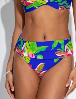 Free Spirit Floral Roll Top Bikini Bottoms