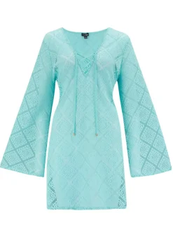 Free Spirit Lace Long Sleeve Beach Dress
