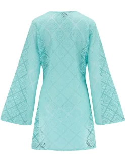 Free Spirit Lace Long Sleeve Beach Dress