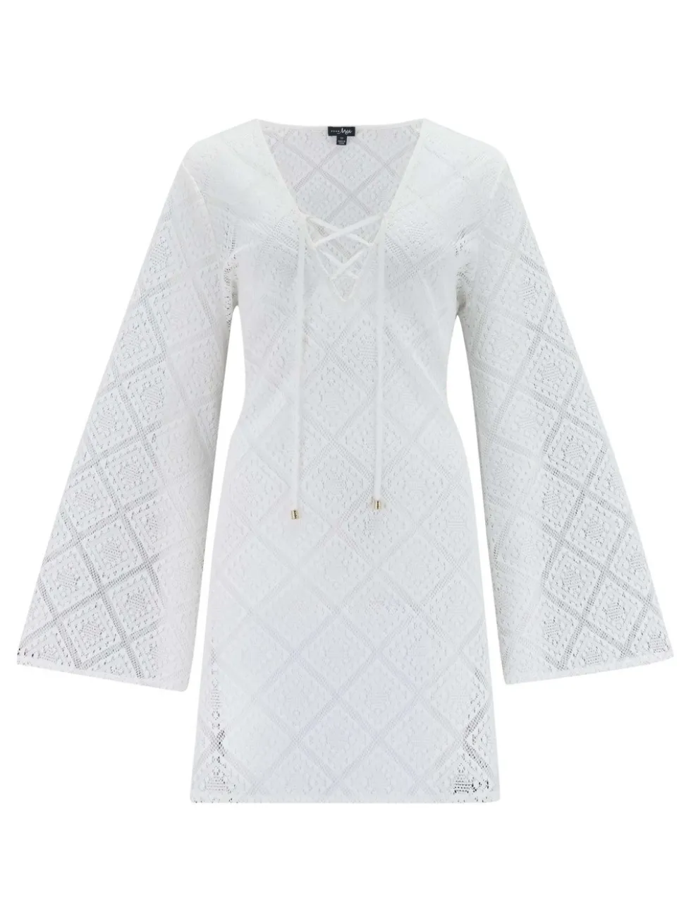 Free Spirit Lace Long Sleeve Beach Dress