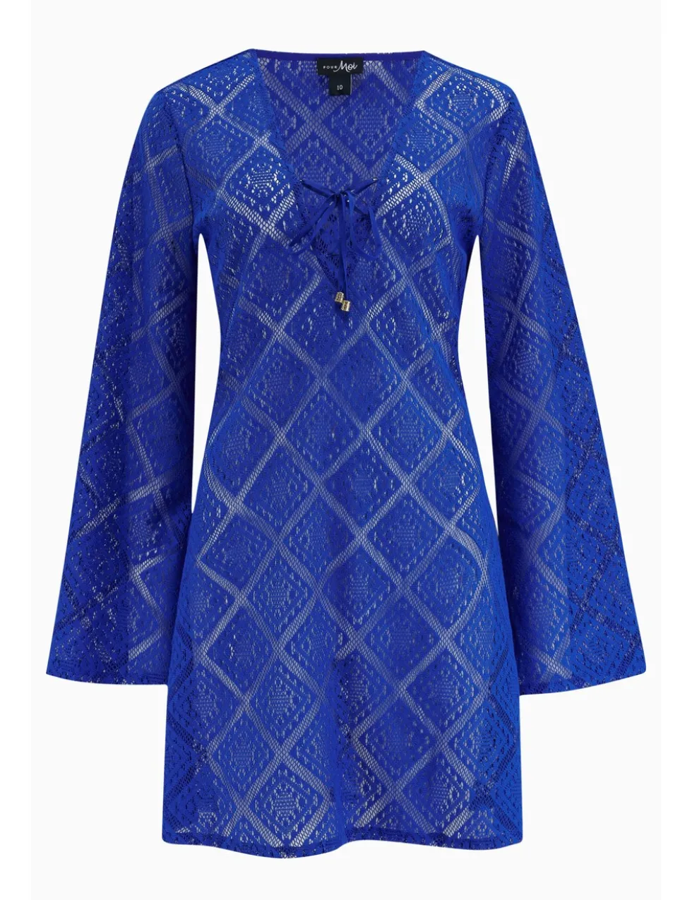 Free Spirit Lace Long Sleeve Beach Dress