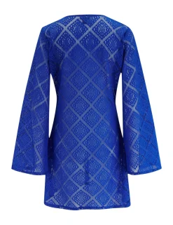 Free Spirit Lace Long Sleeve Beach Dress