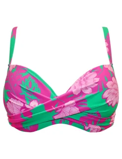 Free Spirit Printed Wired Padded Bikini Top B-G