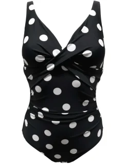 Free Spirit Twist Front Ruched Tummy Control Swimsuit