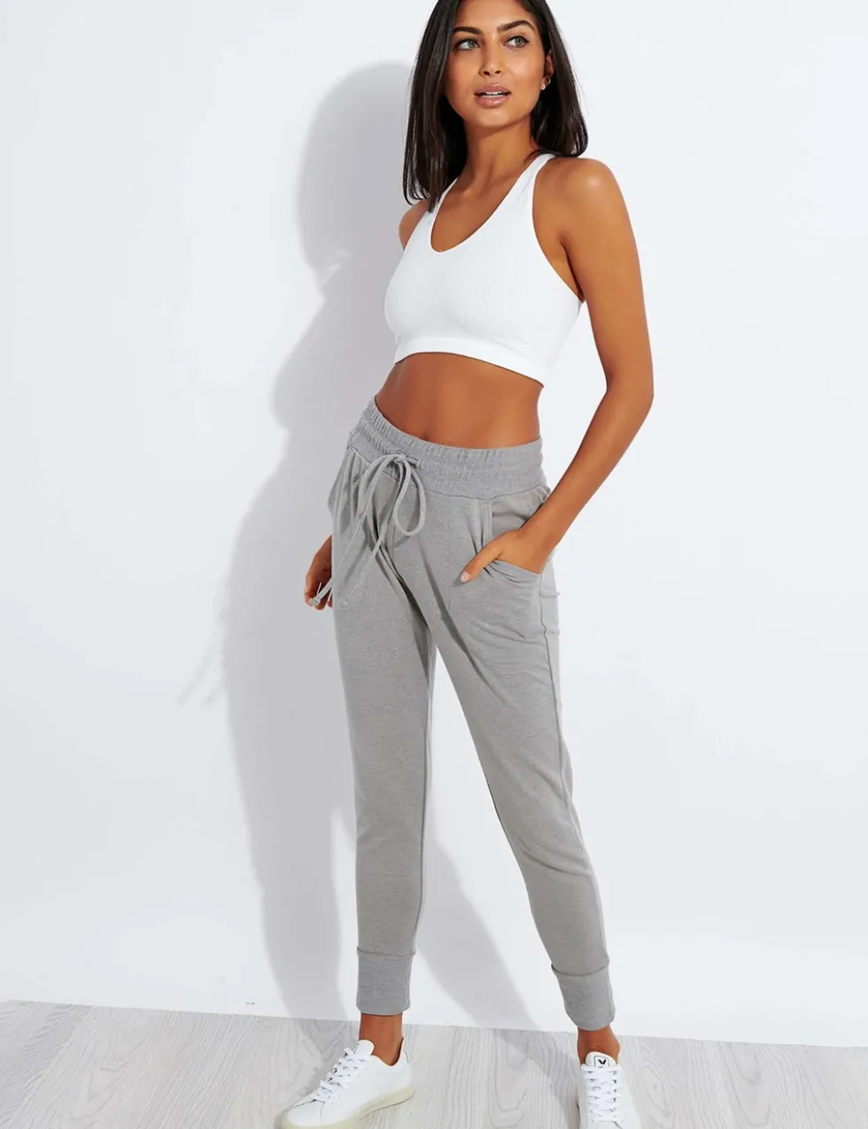 Free Throw Ribbed Crop Top