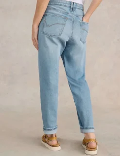 Freya Mid Rise Straight Leg Jeans
