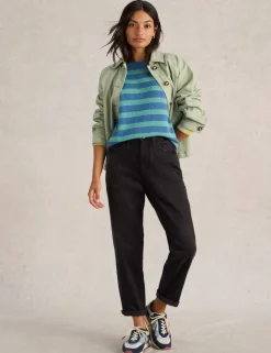 Freya Mid Rise Straight Leg Jeans