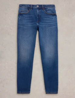 Freya Mid Rise Straight Leg Jeans