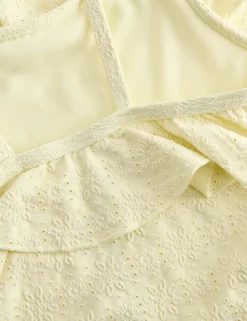 Frill Broderie Swimsuit (2-8 Yrs)