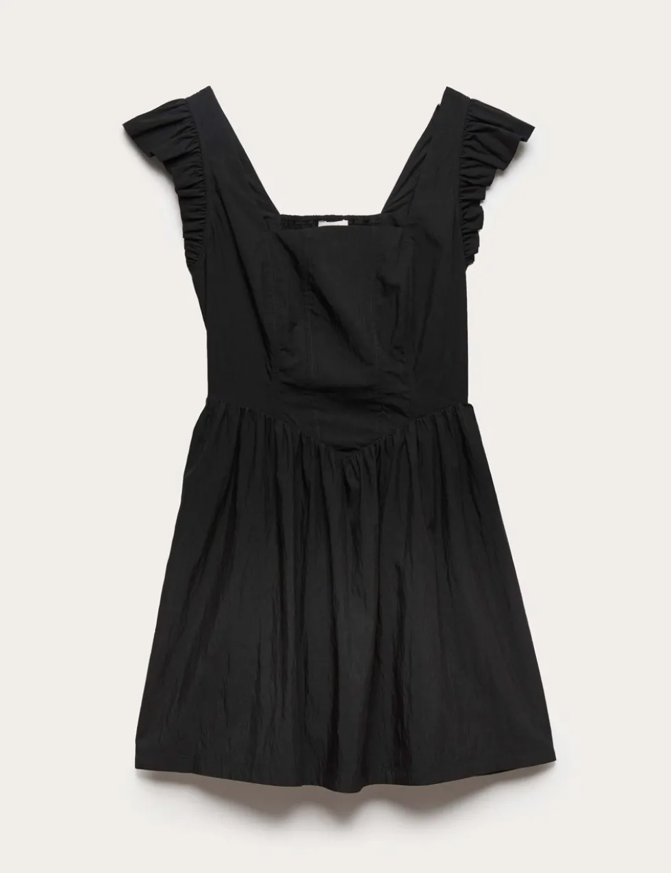 Frill Detail Square Neck Mini Skater Dress
