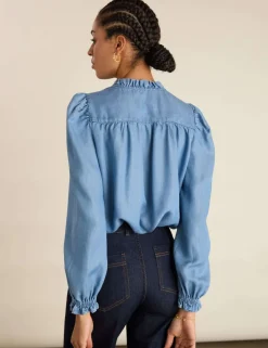 Frill Neck Blouse