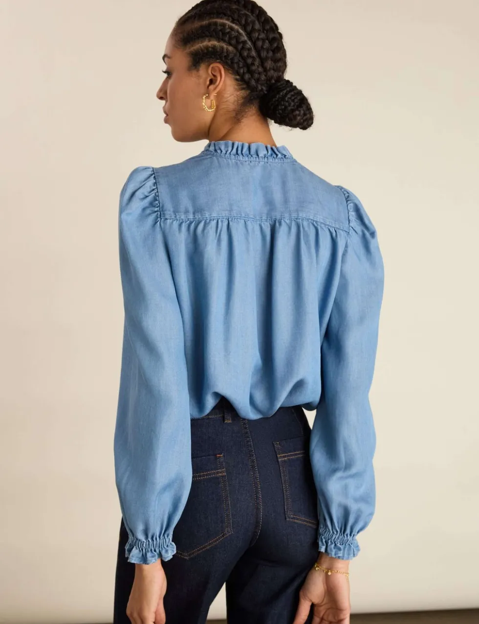 Frill Neck Blouse