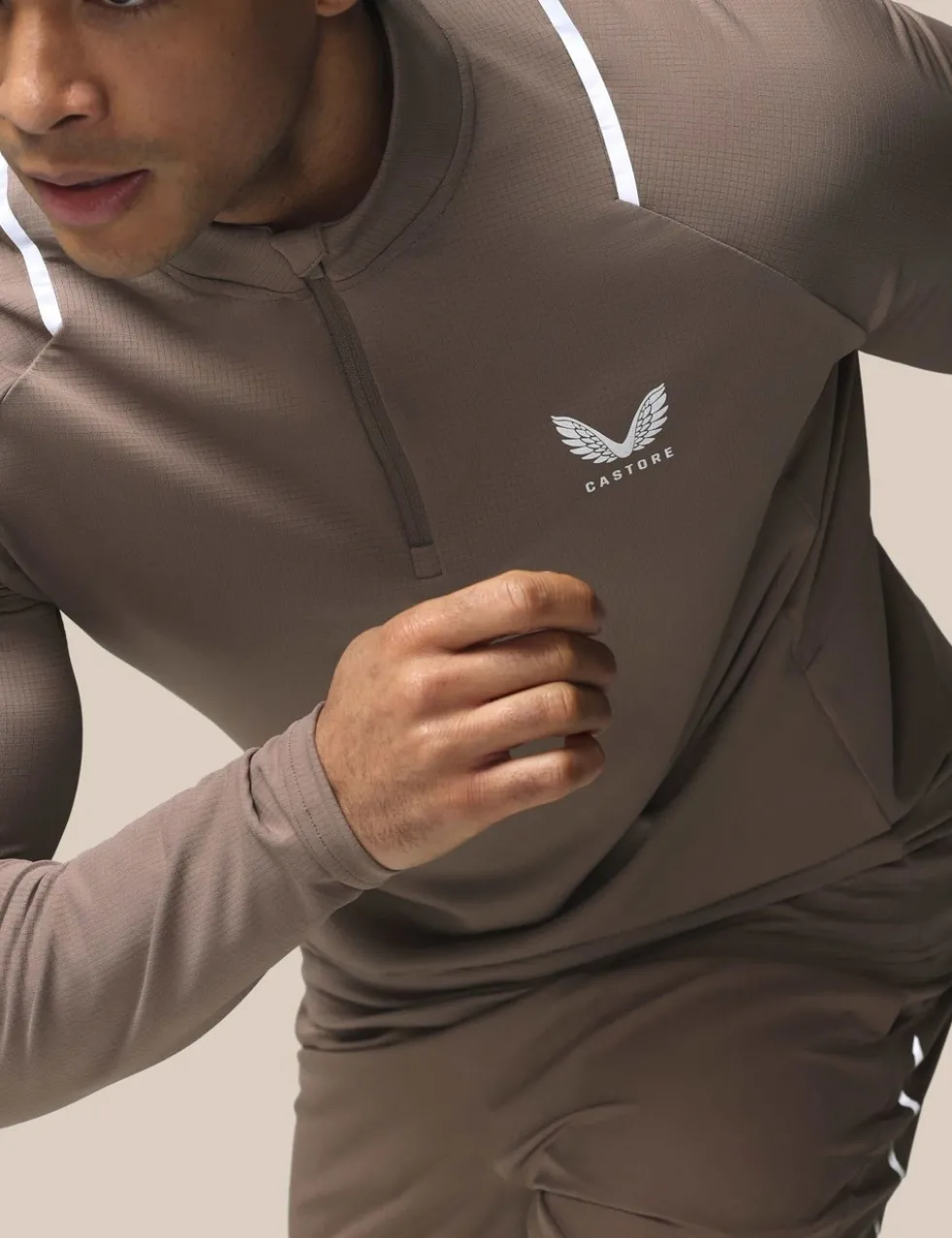 Funnel Neck Half Zip Training Top