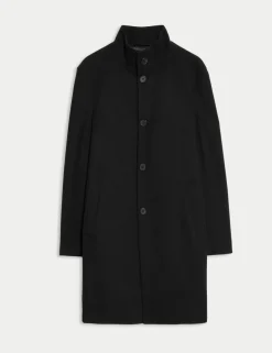 Funnel Neck Overcoat