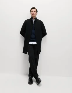 Funnel Neck Overcoat